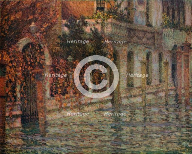 Le Palais Blanc, Automne, Venise', c1906, (1918). Artist: Henri Eugene Le Sidaner.
