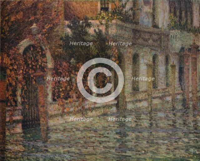Le Palais Blanc, Automne, Venise', c1906, (1918). Artist: Henri Eugene Le Sidaner.