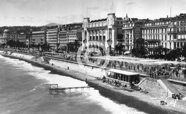 Le Palais de la Mediterranee on Promenade des Anglais, Nice, South of France, early 20th century. Artist: Unknown