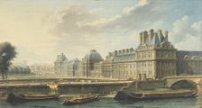 Le Palais des Tuileries, vu du quai d'Orsay, 1757. Creator: Raguenet, Nicolas-Jean-Baptiste (1715-1793)
