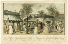 Le Palais Royal Garden Walk, 1787. Creator: Louis Le Coeur