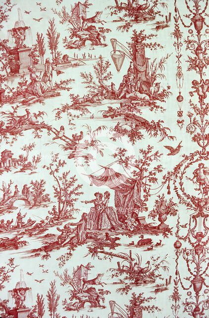 Le Parc du Chateau (Furnishing Fabric), France, c. 1783. Creator: Oberkampf Manufactory.