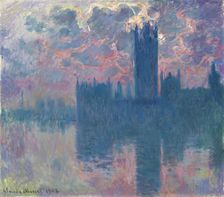 Le Parlement, soleil couchant (The Houses of Parliament at Sunset), 1900-1901
