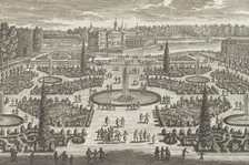 Le Parterre de l'Orangerie de Chantilly, 1680s., 1680s. Creator: Adam Perelle