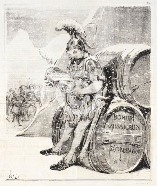 Le Passage d'Annibal, 1842. Creator: Honore Daumier.