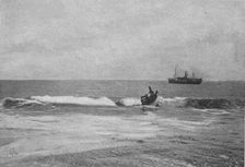 'Le passage de la barre a Grand Lahoa; L'Ouest Africain 1914. Creator: Unknown