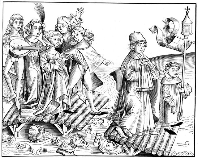 Le passage du viatique, 1493 (1849).Artist: Pierre Wolgmuth