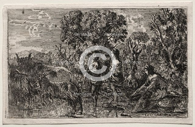 Le Passage du gué, 1634. Creator: Claude Lorrain (French, 1604-1682).