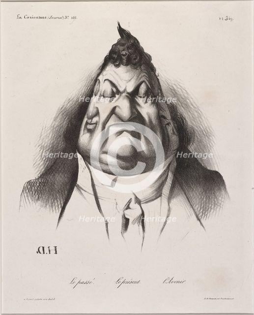 Le passé - Le présent - l'Avenir, 1834. Creator: Honore Daumier.