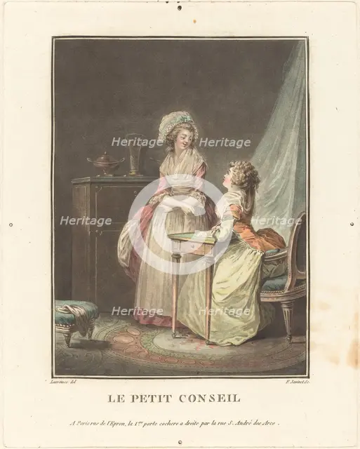 Le petit conseil. Creator: Jean Francois Janinet.