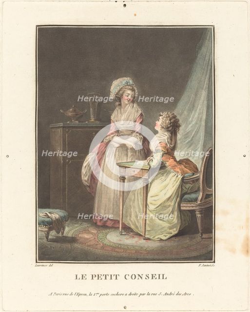 Le petit conseil. Creator: Jean Francois Janinet.