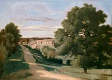 Le Petit Chaville, near Ville-d'Avray, c1823. Artist: Jean-Baptiste-Camille Corot
