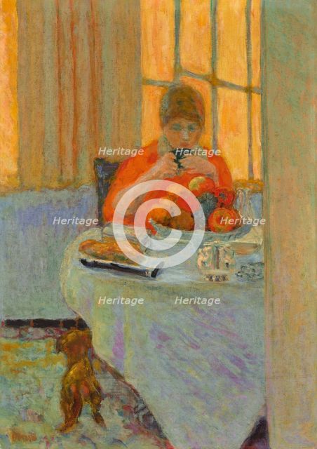 Le petit déjeuner (Breakfast), 1917. Creator: Bonnard, Pierre (1867-1947).