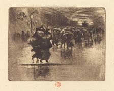 Le Petit Enterrement (The Burial - Small Plate), 1878. Creator: Felix Hilaire Buhot