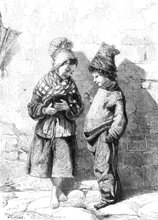"Le Petit Minet", by W. L. Thomas...exhibition of the Institute of Painters in Water Colours, 1865. Creator: William Luson Thomas