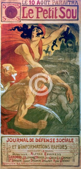 'Le Petit Sou Socialist Magazine', c1879-1923. Artist: Theophile Alexandre Steinlen