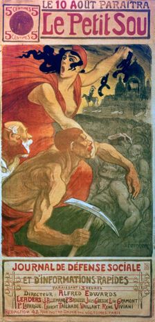 Le Petit Sou Socialist Magazine c1879-1923. Artist: Theophile Alexandre Steinlen
