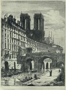 Le Petit Pont 1915. Artist: CH Meryon