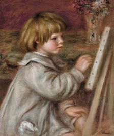 Le petit peintre (Claude Renoir), 1907. Creator: Renoir, Pierre Auguste (1841-1919)