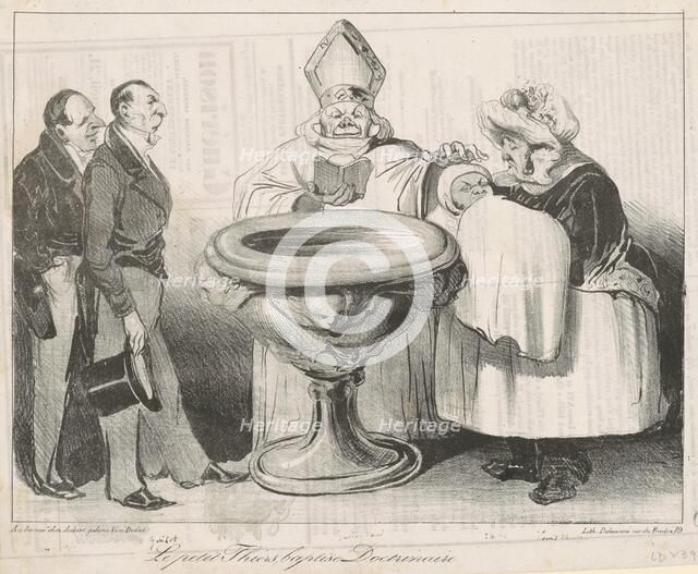 Le Petit Thiers, Baptisé Doctrinaire, 19th century. Creator: Honore Daumier.