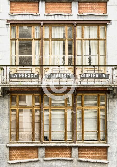 Le Peuple, 33-35 Rue Des Sables, Brussels, Belgium, (c1905), c2014-2017. Artist: Alan John Ainsworth.