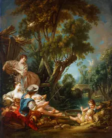 Le Pecheur (The Fisherman), 18th century. Artist: Francois Boucher
