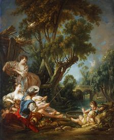 Le Pecheur (The Fisherman), 18th century. Artist: Francois Boucher