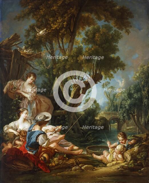 'Le Pecheur' (The Fisherman), 18th century. Artist: Francois Boucher.