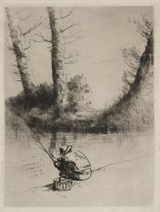 Le Pêcheur à la Ligne. Creator: Alphonse Legros (French, 1837-1911)
