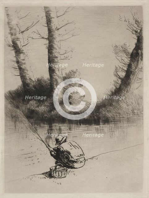 Le Pêcheur à la Ligne. Creator: Alphonse Legros (French, 1837-1911).