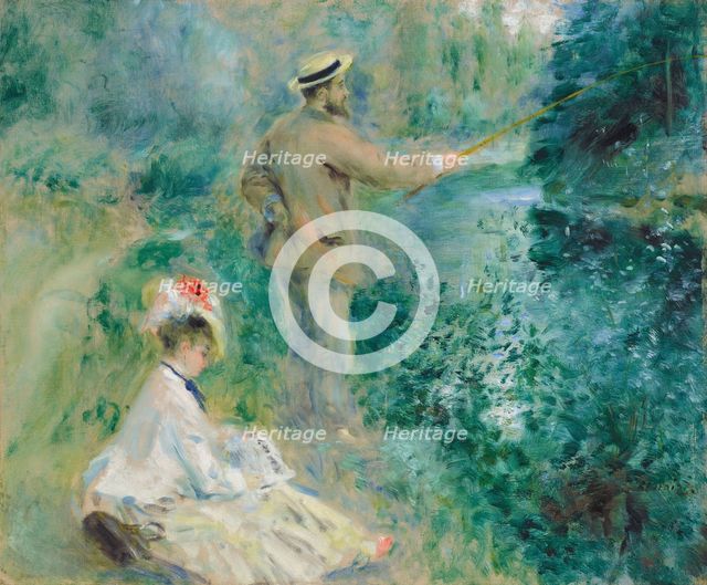Le pêcheur à la ligne (The Angler), 1874. Creator: Renoir, Pierre Auguste (1841-1919).