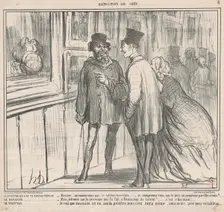 Le peintre qui a eu un tableau refusé ..., 19th century. Creator: Honore Daumier