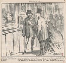 Le peintre qui a eu un tableau refusé ..., 19th century. Creator: Honore Daumier