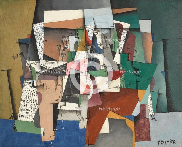 Le Piano, 1920. Creator: Valmier, Georges (1885-1937).