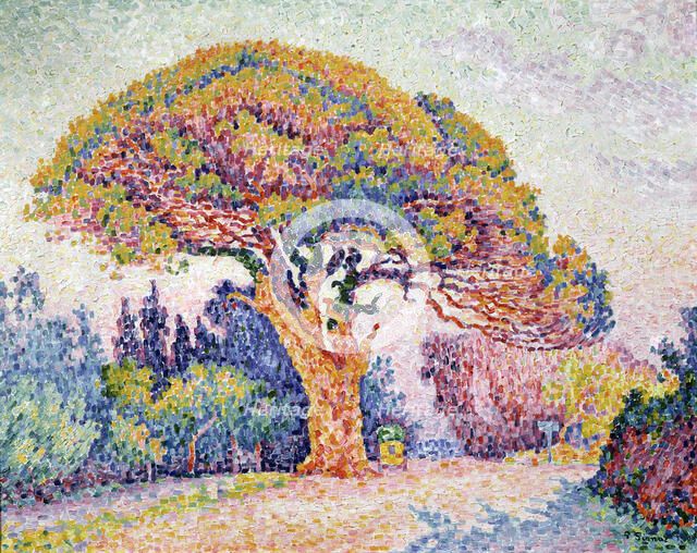 'Le Pin de Bertaud at Saint-Tropez', 1909.  Artist: Paul Signac