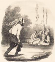 Le Plus farceur de la société, 1847. Creator: Honore Daumier