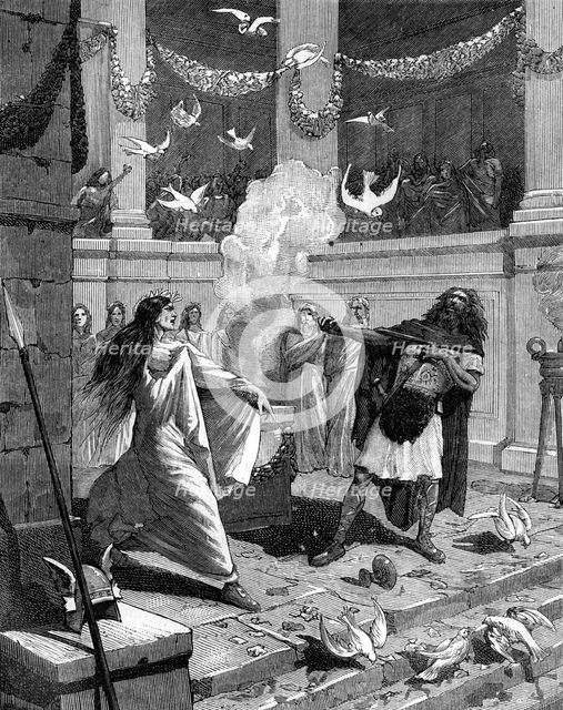 Le plus scélérat des hommes, ordonne qu'on te prépare un tombe, 1882-1884. Artist: Unknown