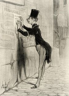 Le Placeur, 1842. Creator: Honore Daumier