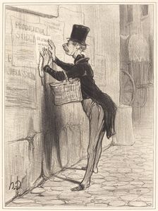 Le Placeur, 1842. Creator: Honore Daumier