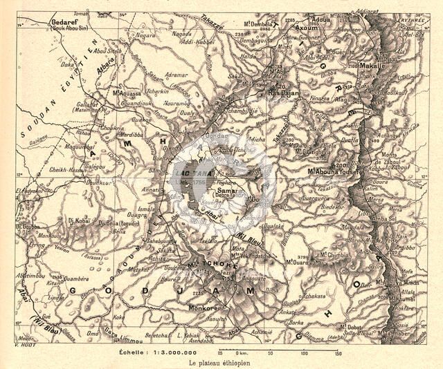 ''Le plateau ethiopien; Le Nord-Est Africain', 1914. Creator: Unknown.