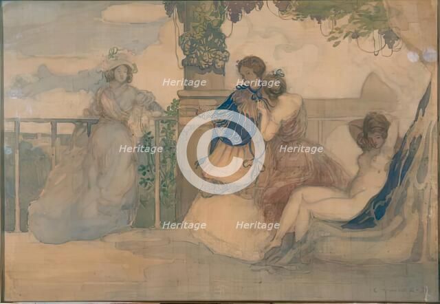 Le Premier Bal. Creator: Charles Conder.