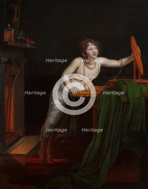 Le premier sentiment de coquetterie (The First Sense of Coquetry), c1804. Creator: Auzou, Pauline (1775-1835).