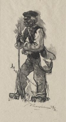 Le preneur de serpents , 1889. Creator: Auguste Louis Lepère (French, 1849-1918)