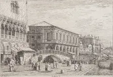 Le Preson V (The Prison). From: Vedute altre prese da i luoghi altre ideate da Antonio...1735-1746. Creator: Canaletto