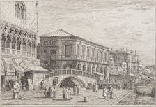 Le Preson V (The Prison). From: Vedute altre prese da i luoghi altre ideate da Antonio...1735-1746. Creator: Canaletto