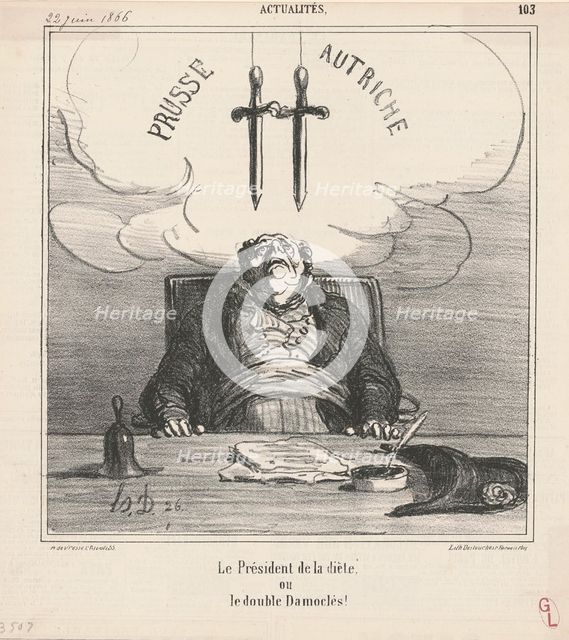 Le Président de la diète, 19th century. Creator: Honore Daumier.