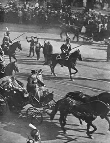 'Le President de la Republique en Russie; A Saint-Petersbourg, 21 juillet 1914. Creator: Unknown