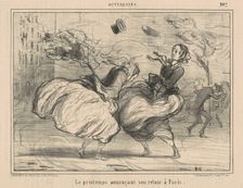 Le printemps annonçant son retour à Paris, 19th century. Creator: Honore Daumier