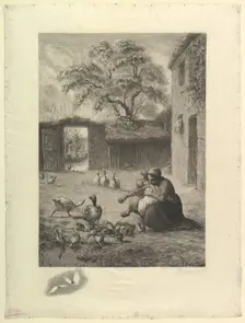 Le Printemps, d'après un pastel de Millet, 1888. Creator: Felix Bracquemond