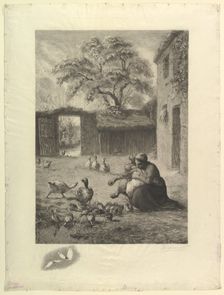 Le Printemps, d'après un pastel de Millet, 1888. Creator: Felix Bracquemond